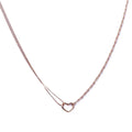Alizia Dainty Heart & Link Short Necklace