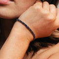 Alizia Handcrafted Small Leaves Tennis Bracelet