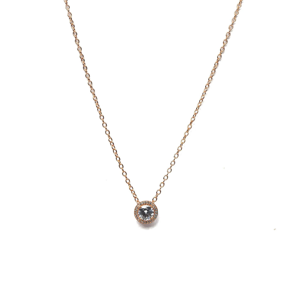 Alizia Halo Pendent Short Necklace