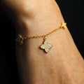 Alizia 5 Flower Pendant Bracelet