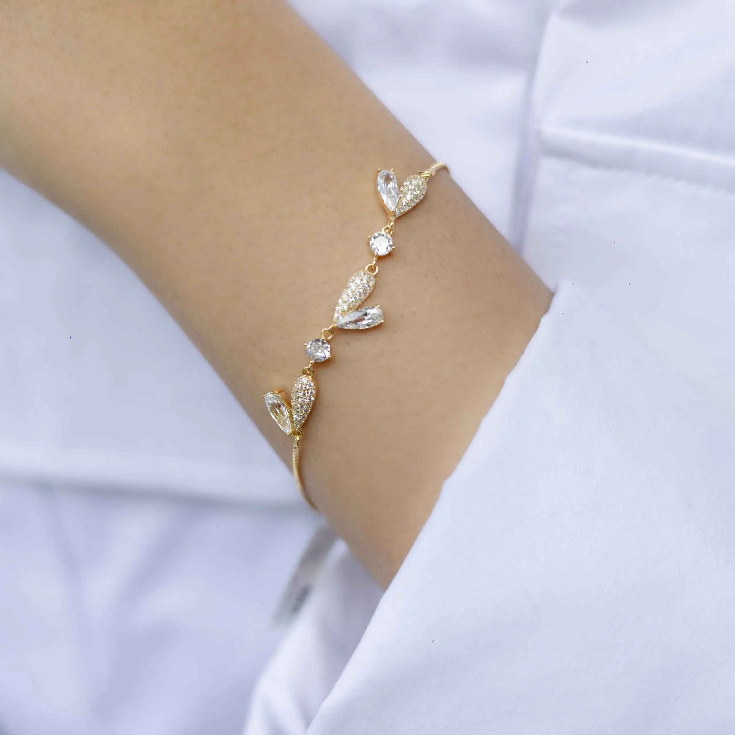 Alizia Stoned Hearts Bracelet