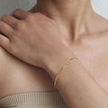 Alizia Simple 2 Layer Gold Plain Bracelet