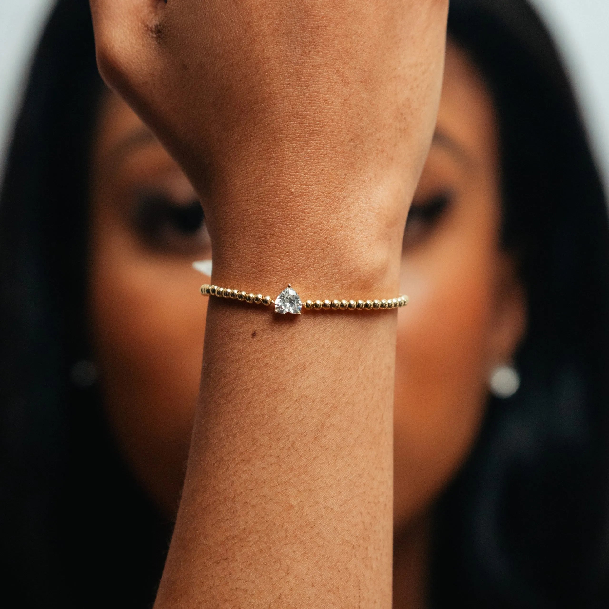 Alizia Beaded Heart Bracelet