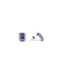 Alizia Rectangle Stone Stud Earrings