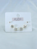Alizia 3 Pack Stars Stud Errings