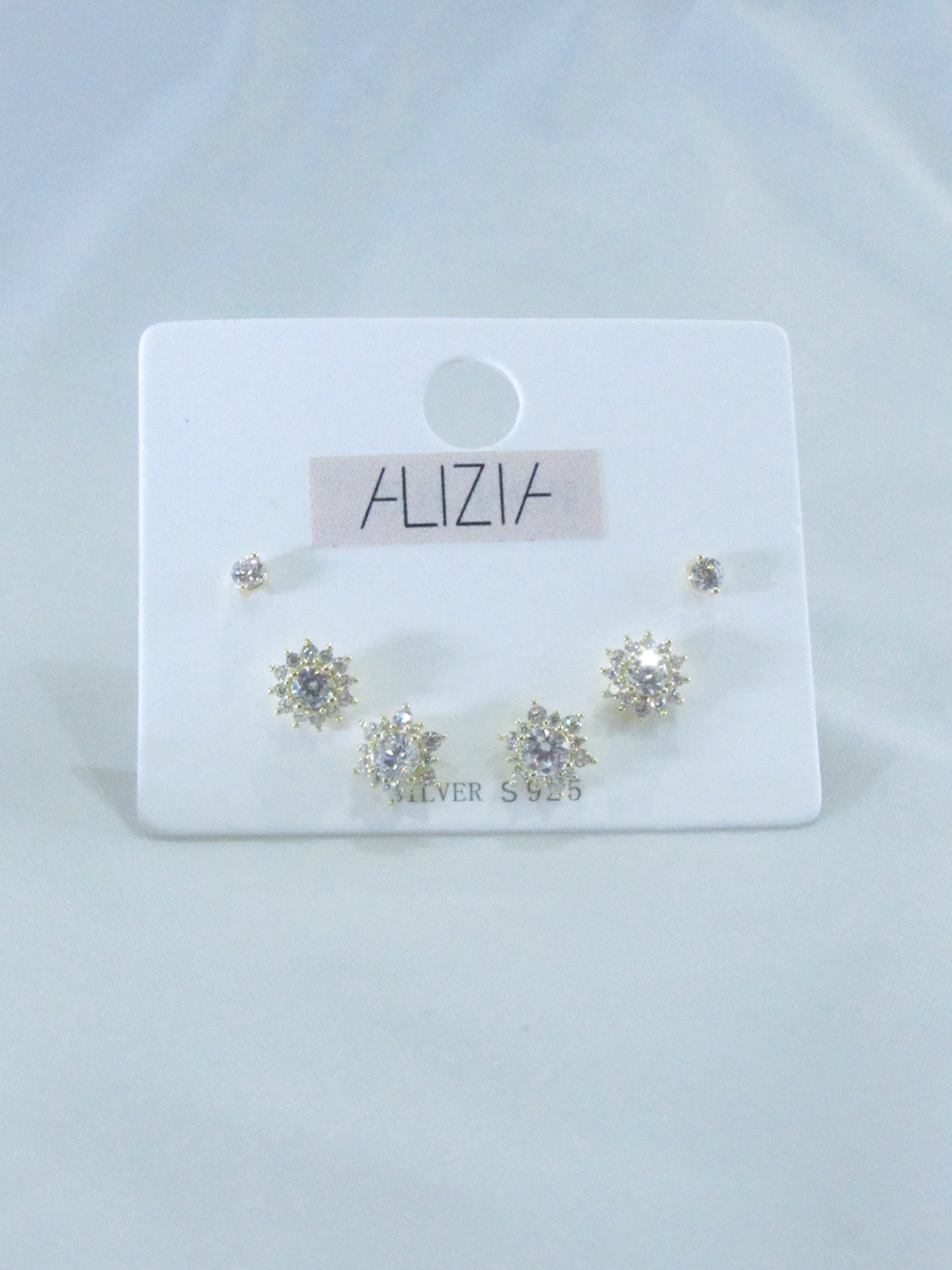 Alizia 3 Pack Stars Stud Errings
