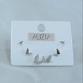 Alizia 3 Pack Butterflies Stud Earrings