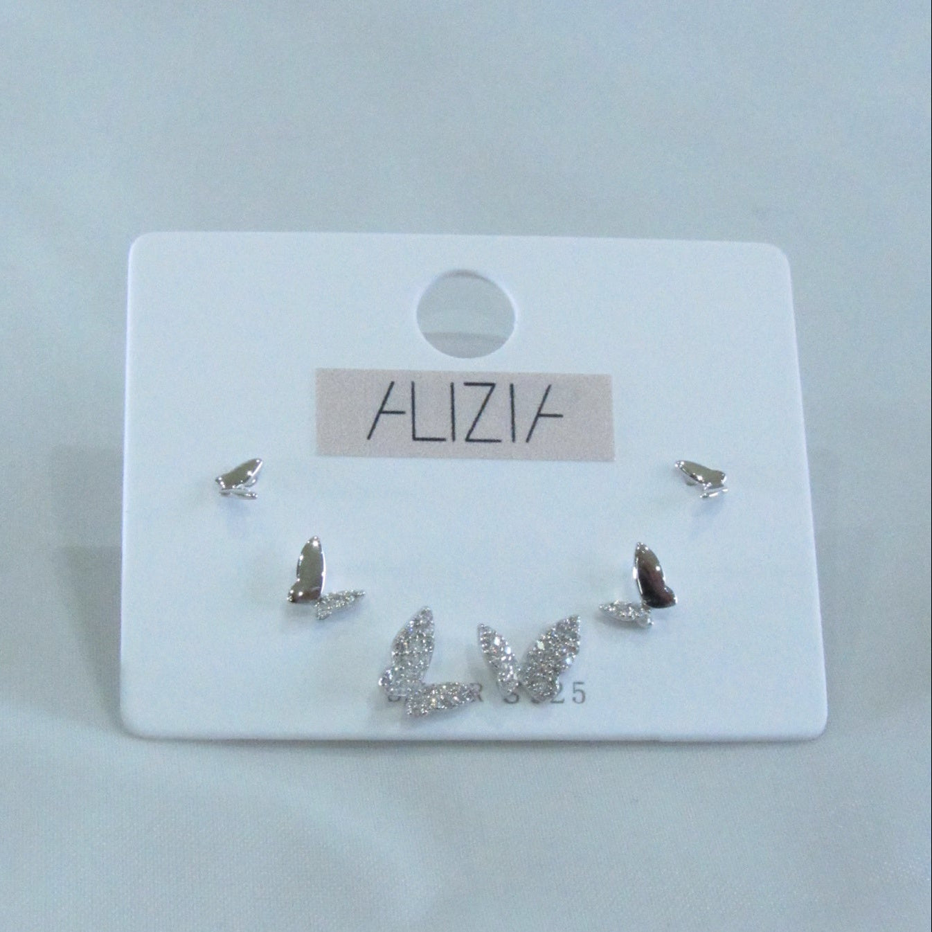 Alizia 3 Pack Butterflies Stud Earrings