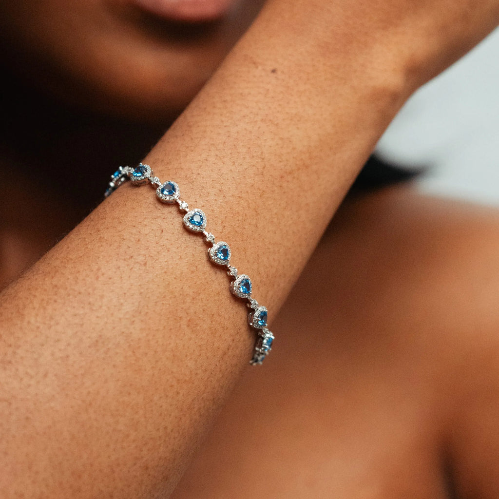Alizia Heart Tennis Bracelet