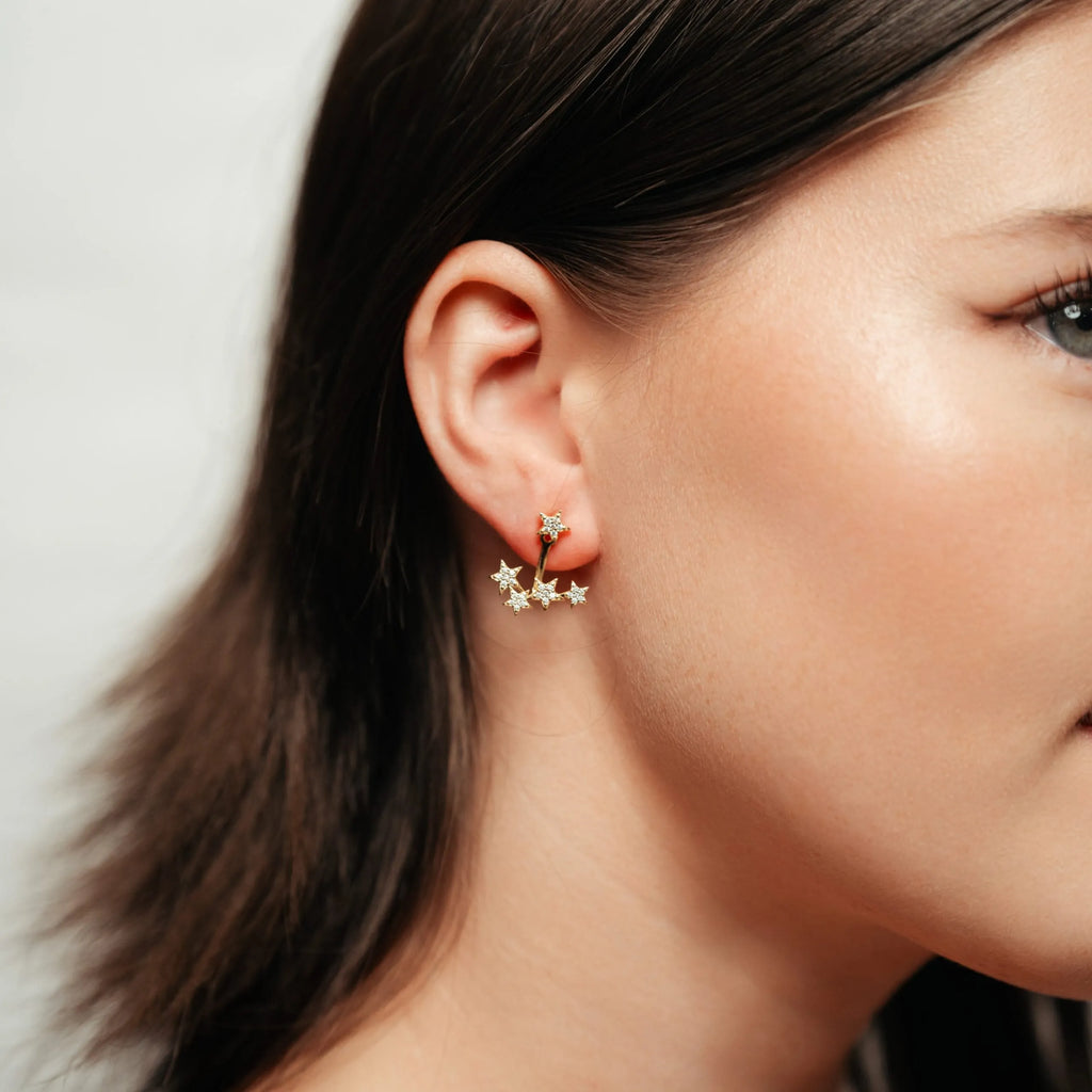 Alizia Star Jacket Drop Earrings