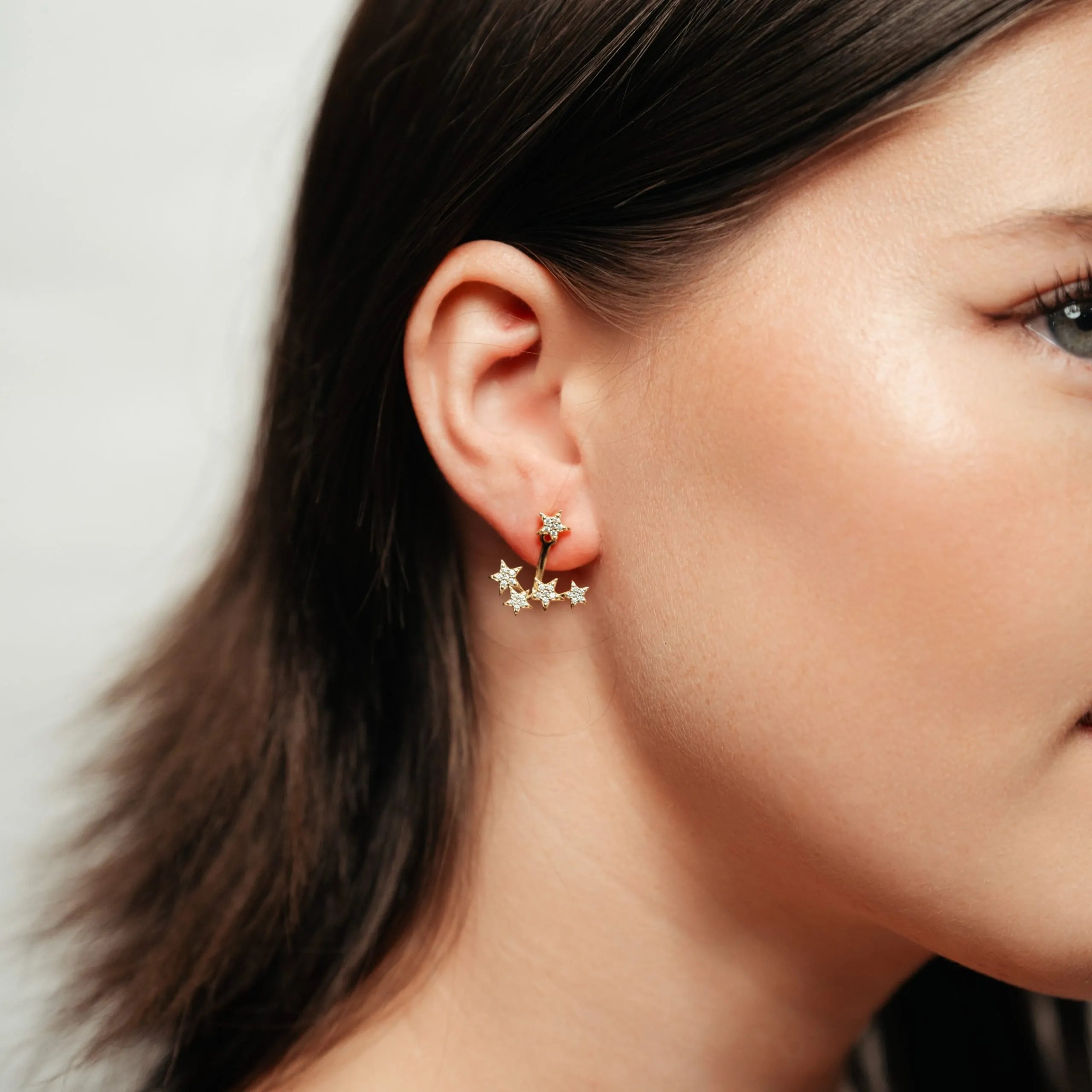 Alizia Star Jacket Drop Earrings