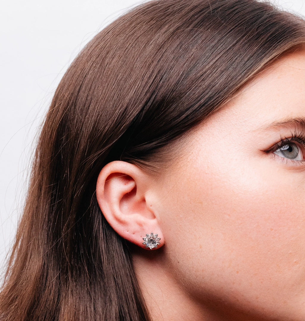 Alizia Flower Cluster Stud Earrings