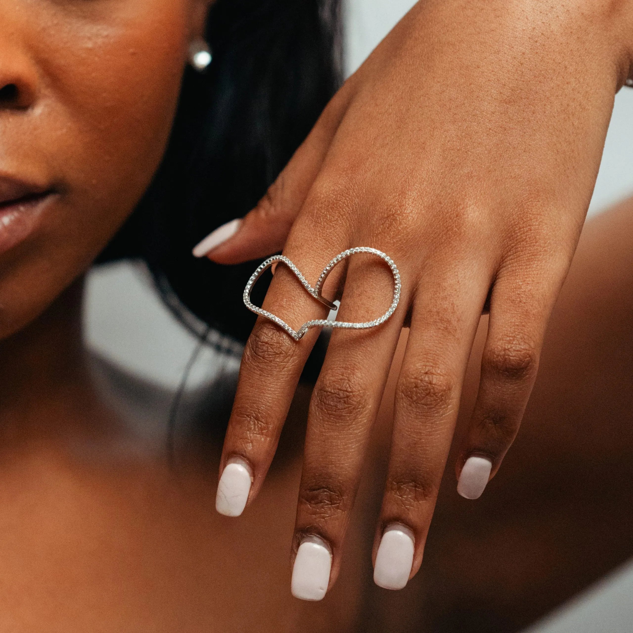 Alizia Double Heart Ring