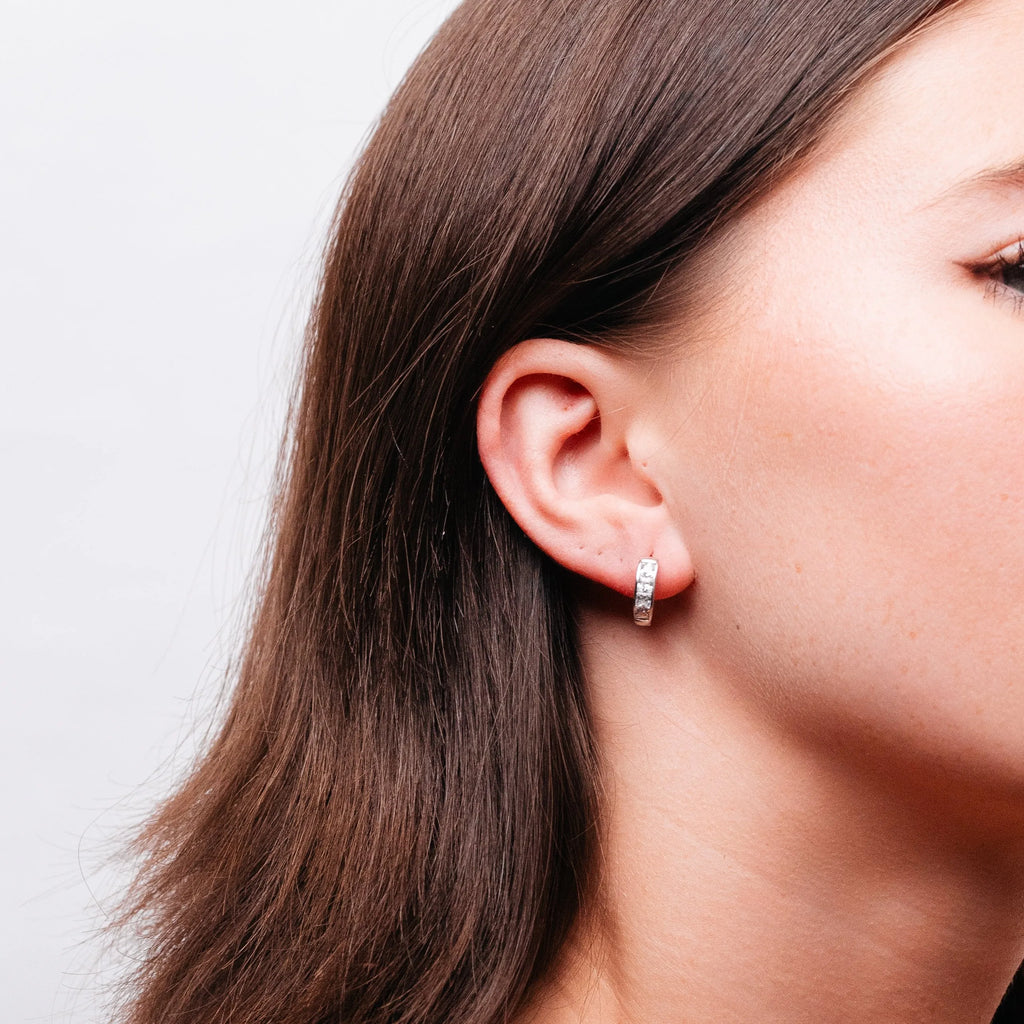 Alizia Chunky Crystal Hooped Earrings