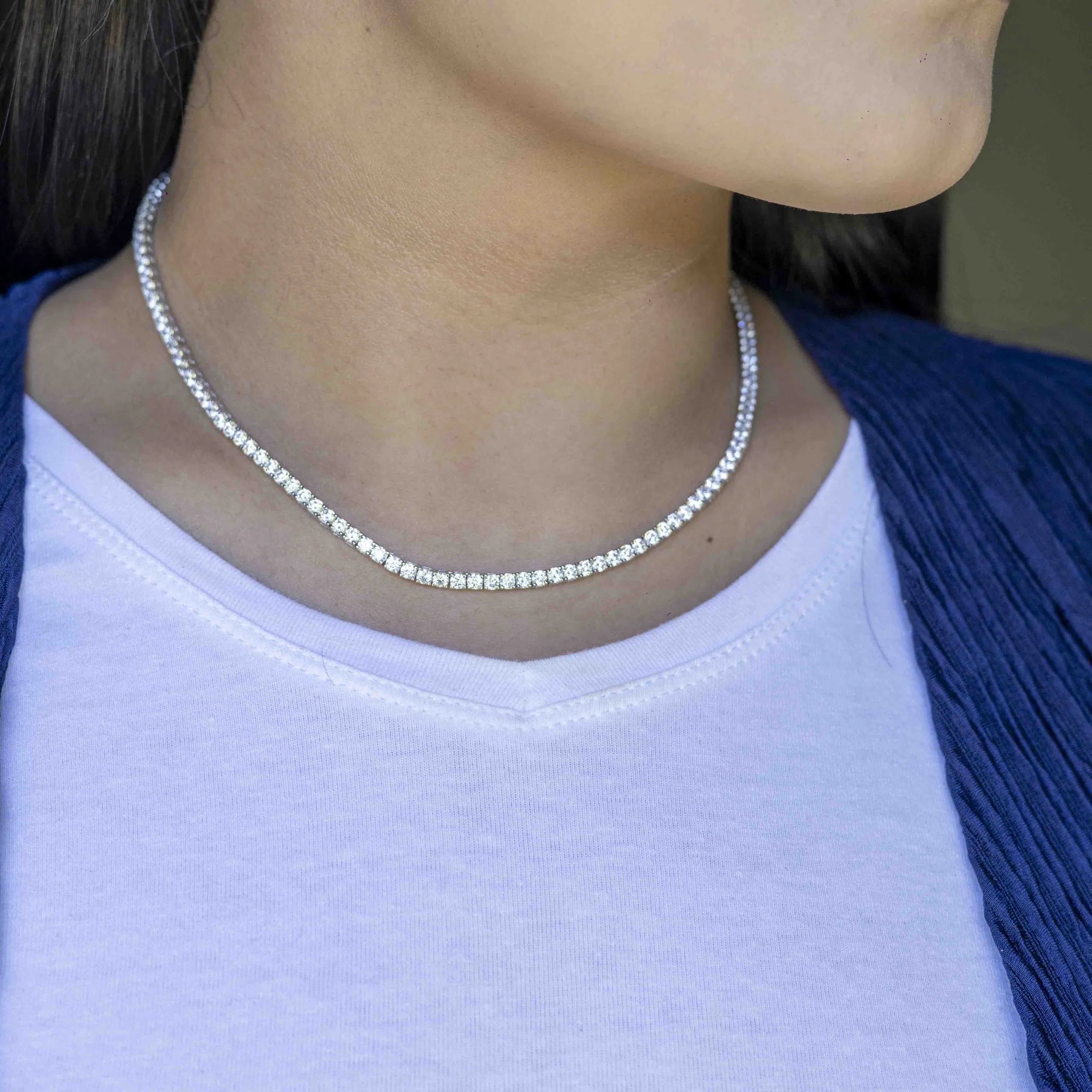 Alizia Long Tennis Necklace