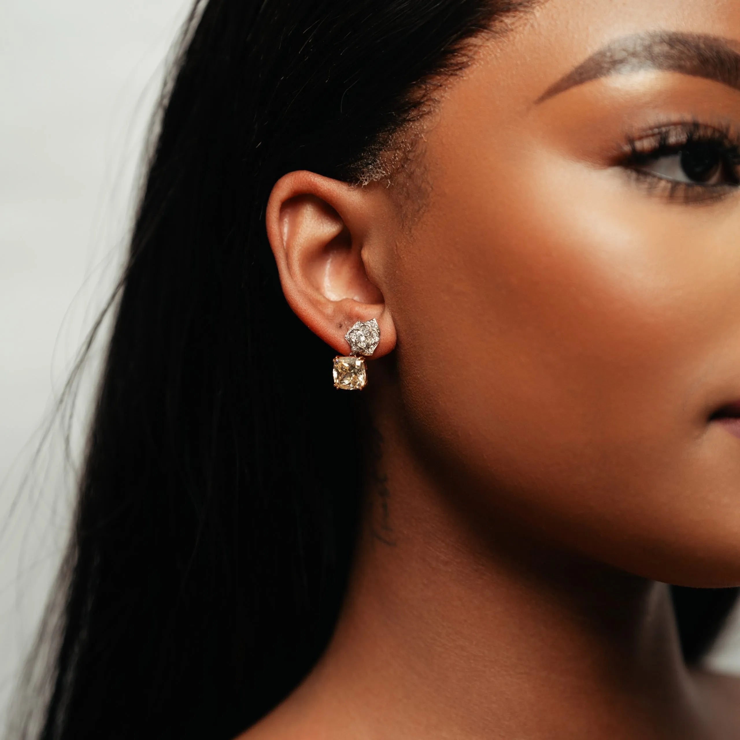 Alizia Rose and Jewel Drop Earrings