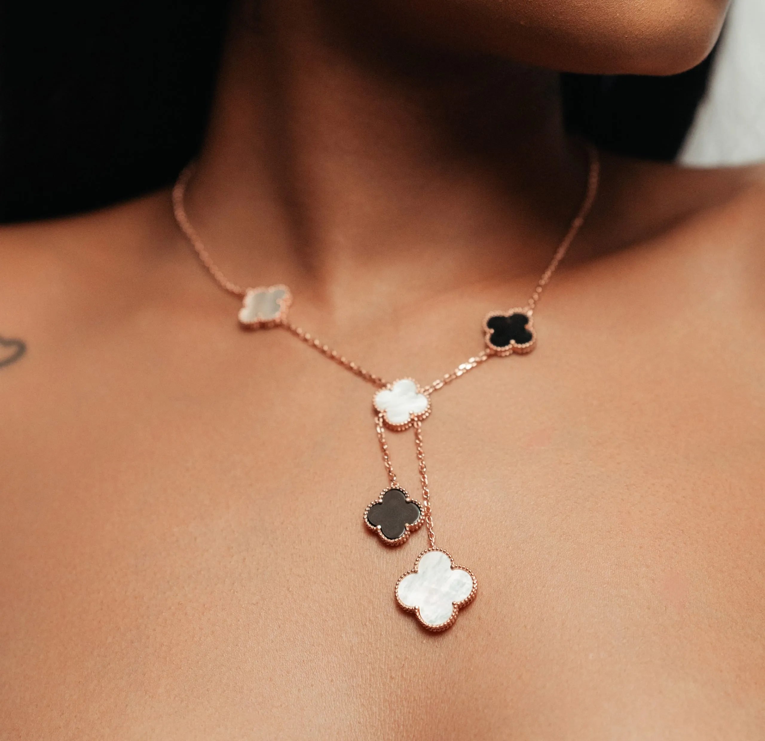 Alizia 2 Size Hanging Cloves Short Necklace