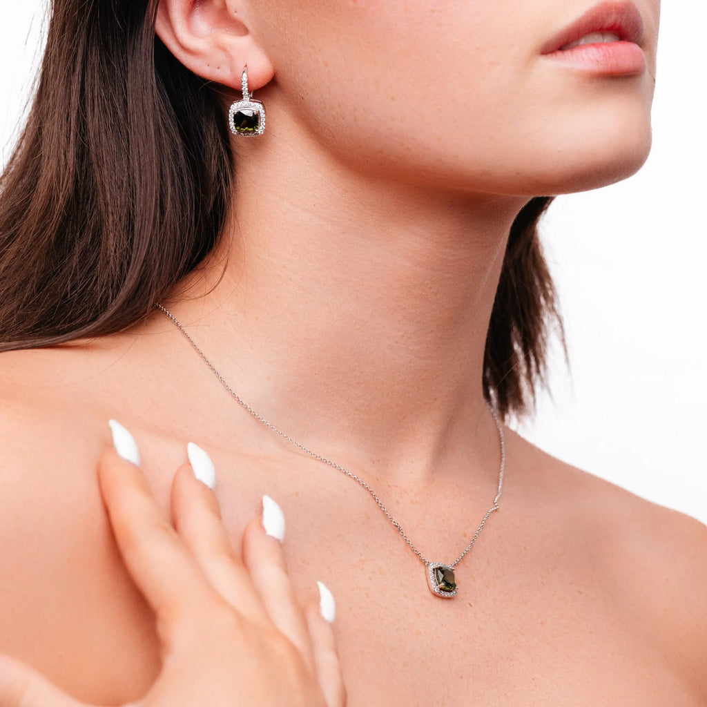 Alizia Crystal Stone Drop Earrings