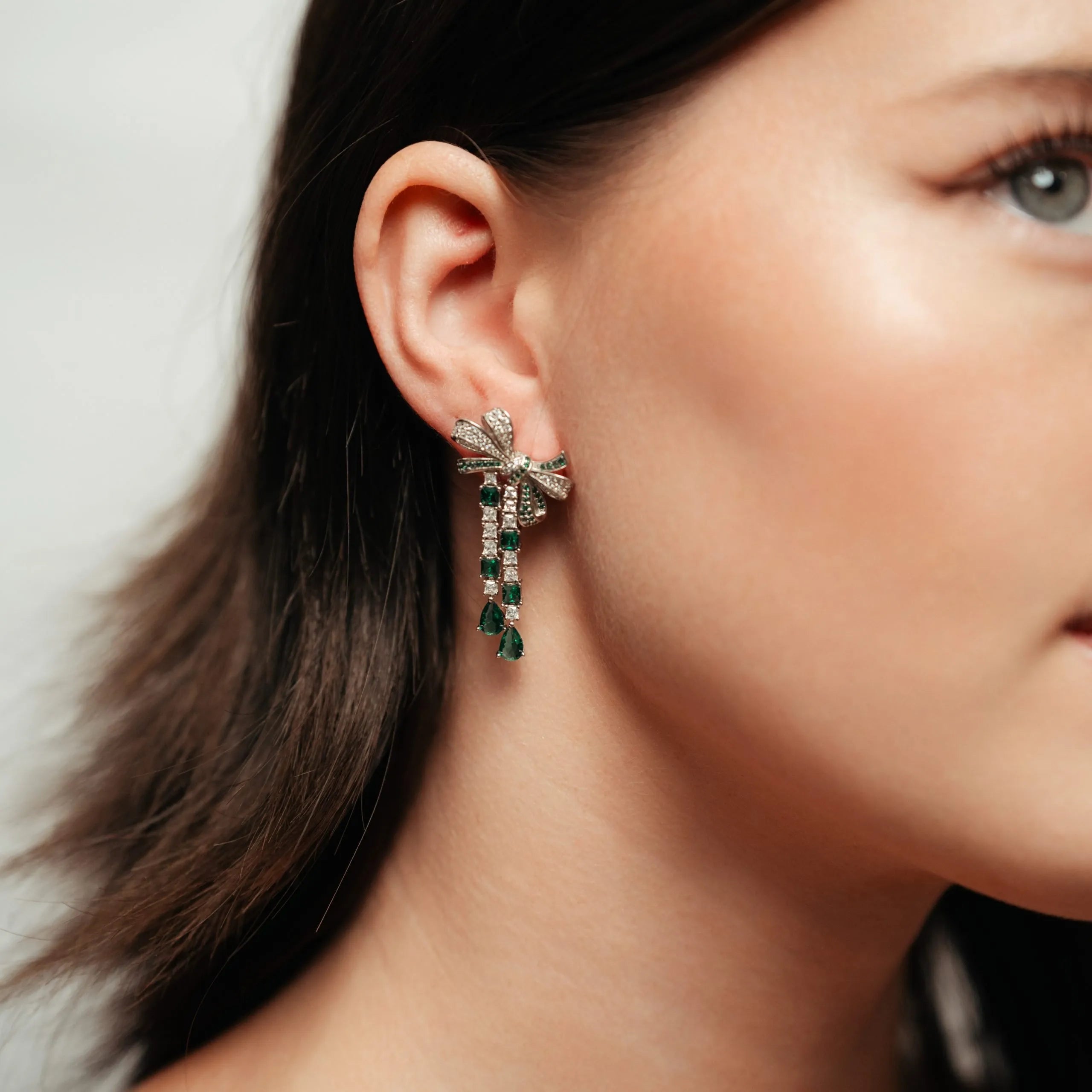 Alizia Emerald Fancy Drop Earrings