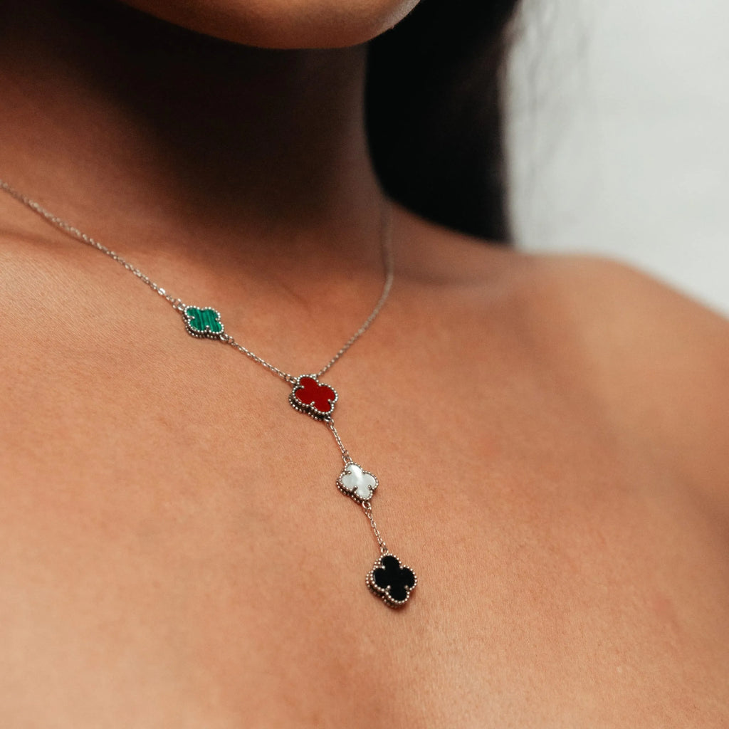 Alizia 4 Colour Hanging Cloves Short Necklace