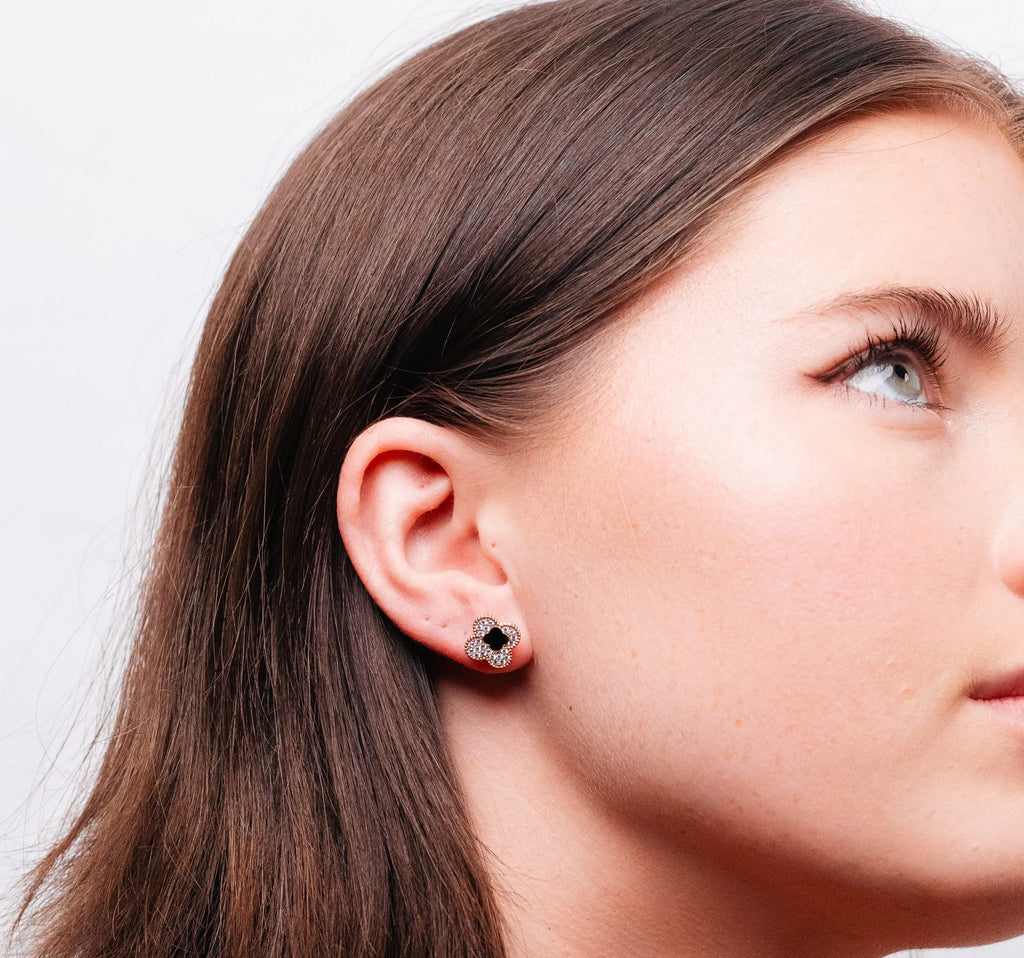 Alizia Clove In Clove Stud Earrings