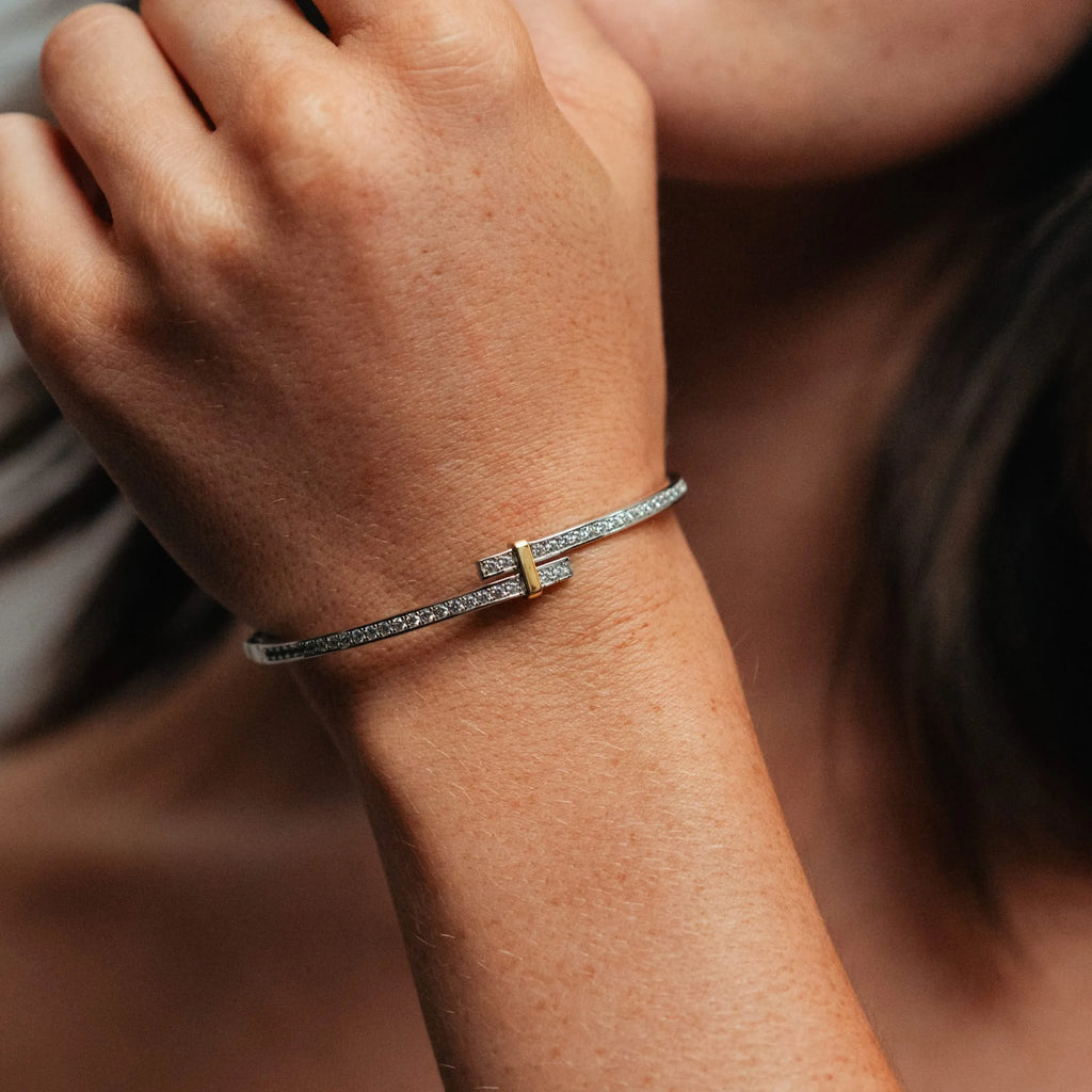Alizia Double Band Bangle