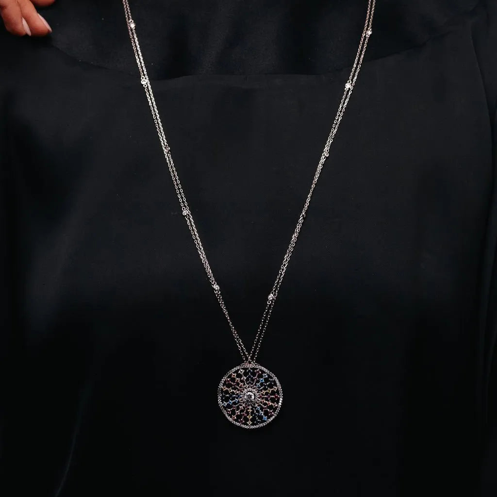 Alizia Rainbow Abaya Long Necklace