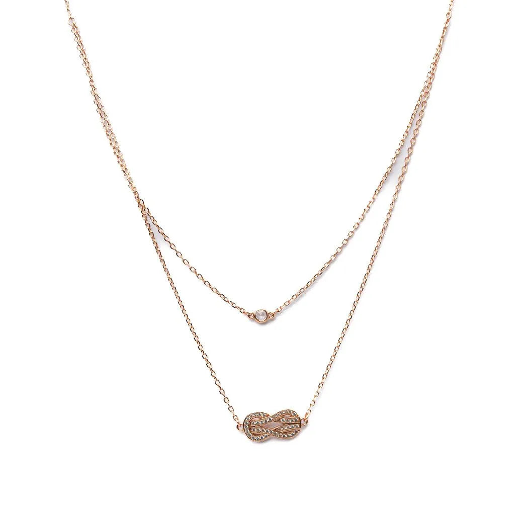 Alizia 2 in 1 Knot Short Necklace