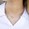 Alizia Wavy Circle Necklace