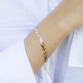 Alizia 3 Colour Twisted Thin Bracelet