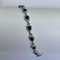 Alizia Crystal Pear Shape Jewels Tennis Bracelet