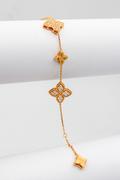 Alizia 2 Big Flower Crystal Bracelet