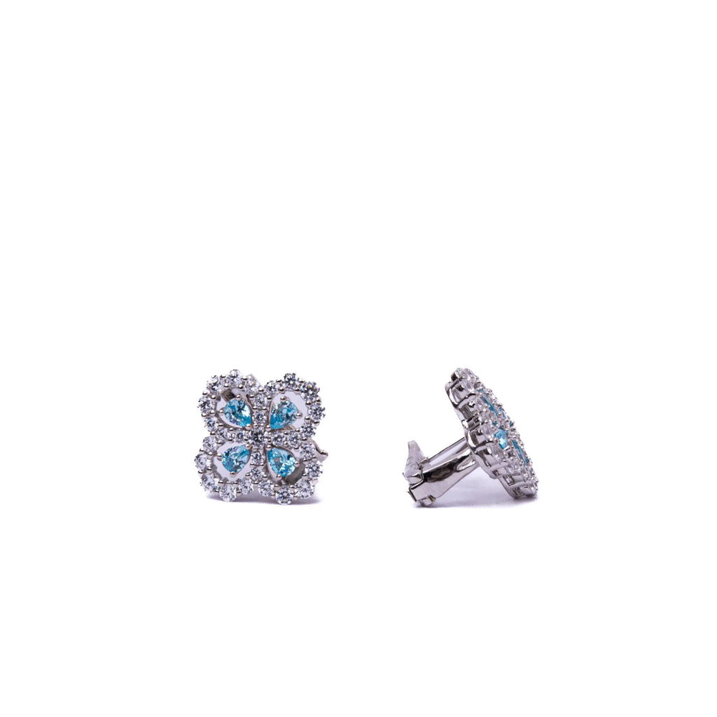 Alizia 4 Stud Crystal Flower Earring
