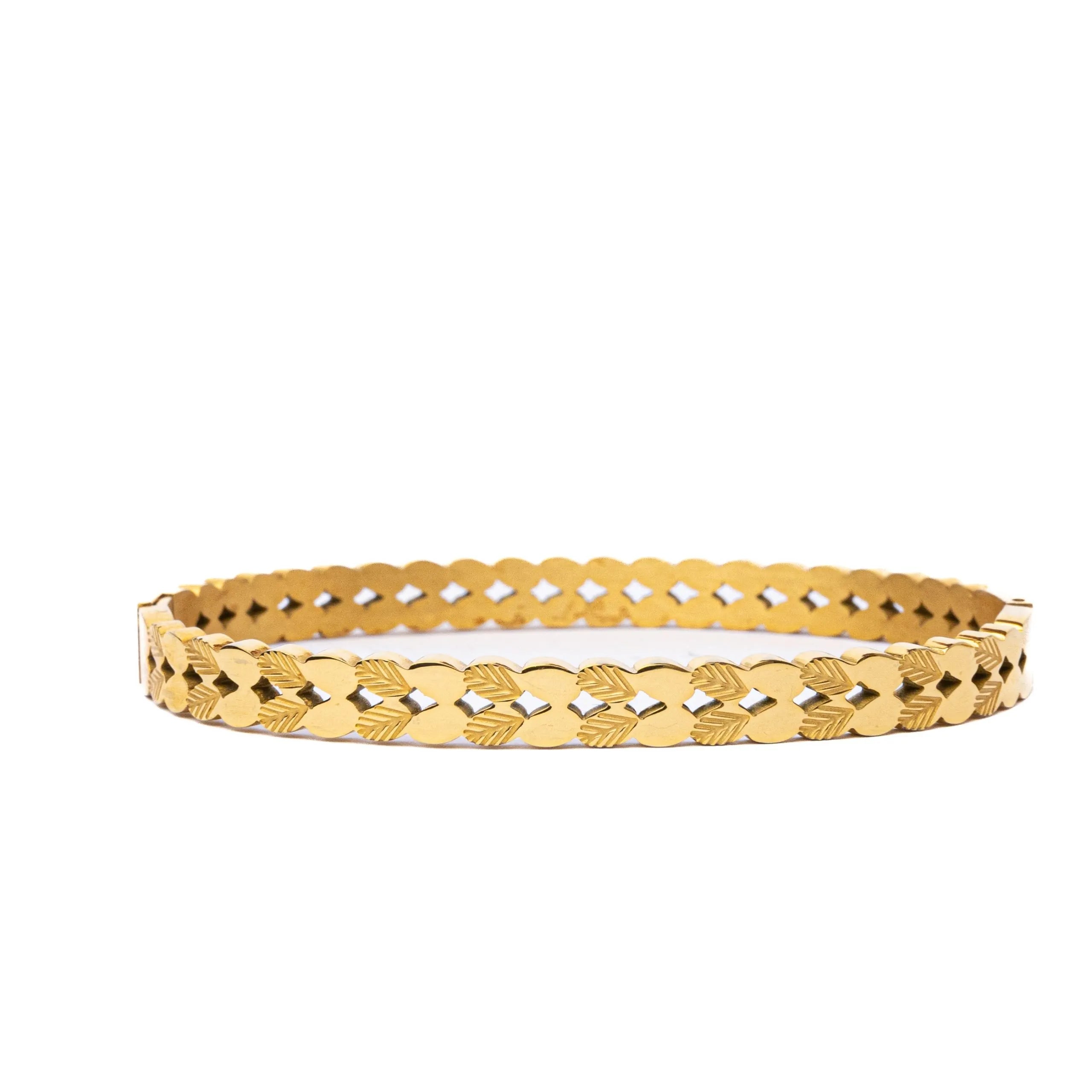 Alizia Leaf Print Bangle