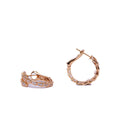 Alizia Draped Serpent Hooped Earrings