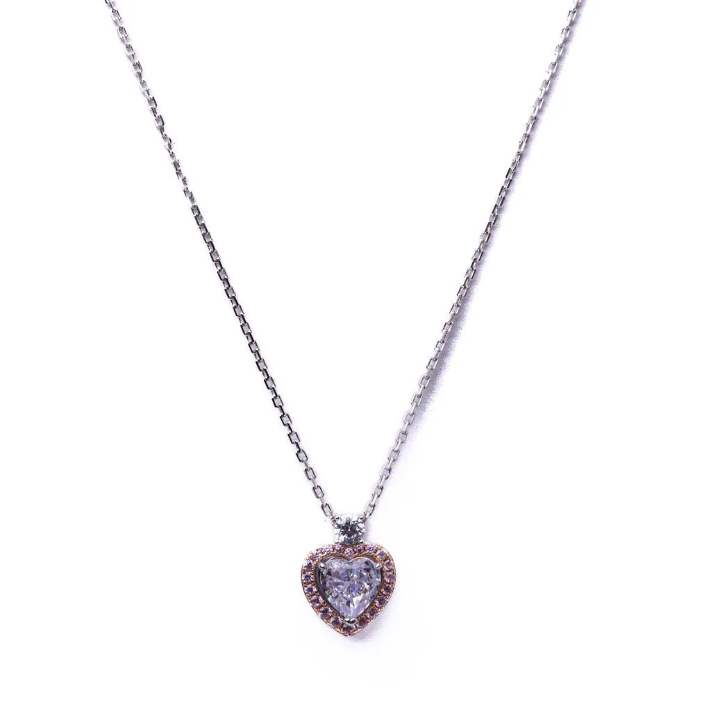 Alizia Heart Halo Thick Necklace