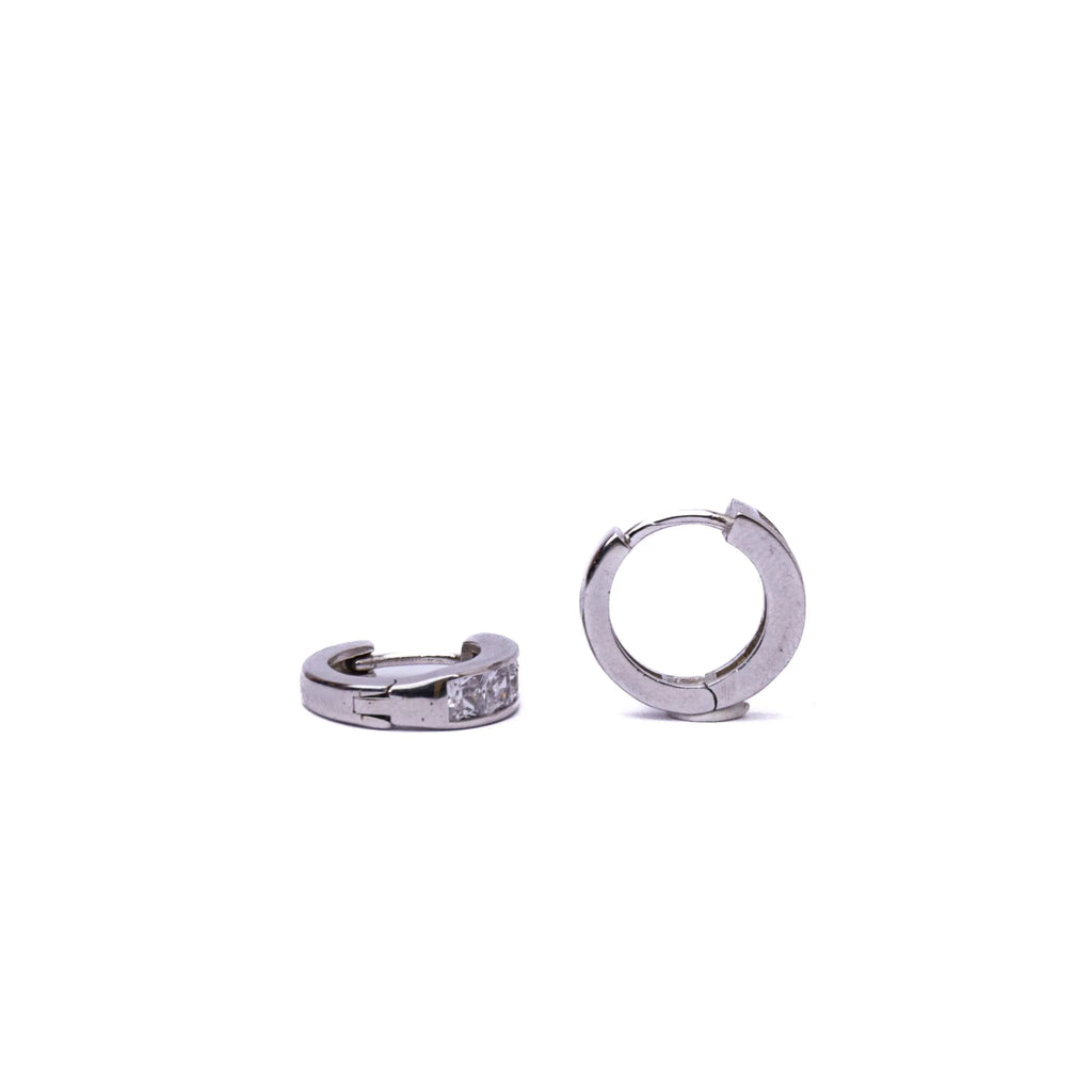Alizia Chunky Crystal Hooped Earrings