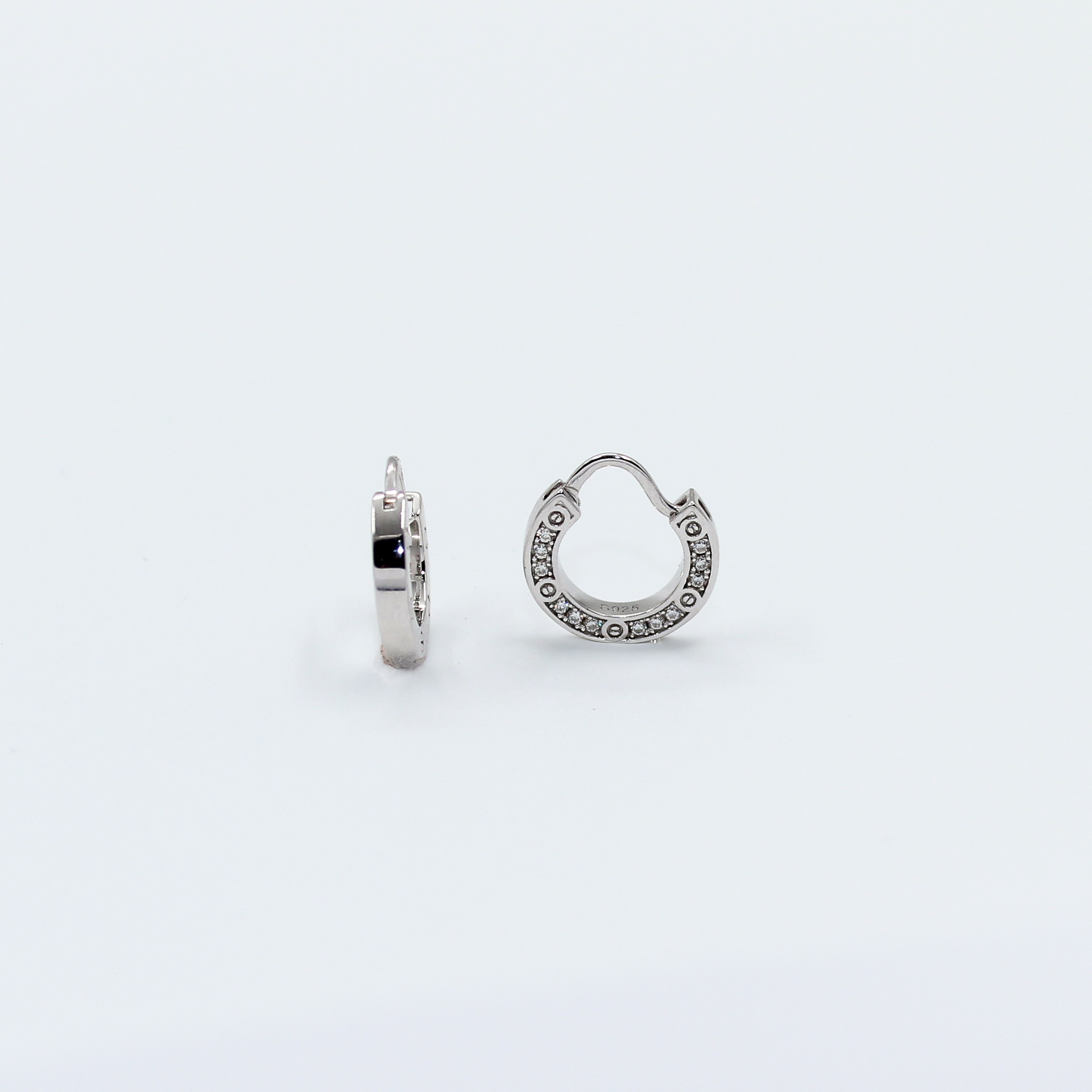 Alizia Mini CC Bling Hooped Earrings