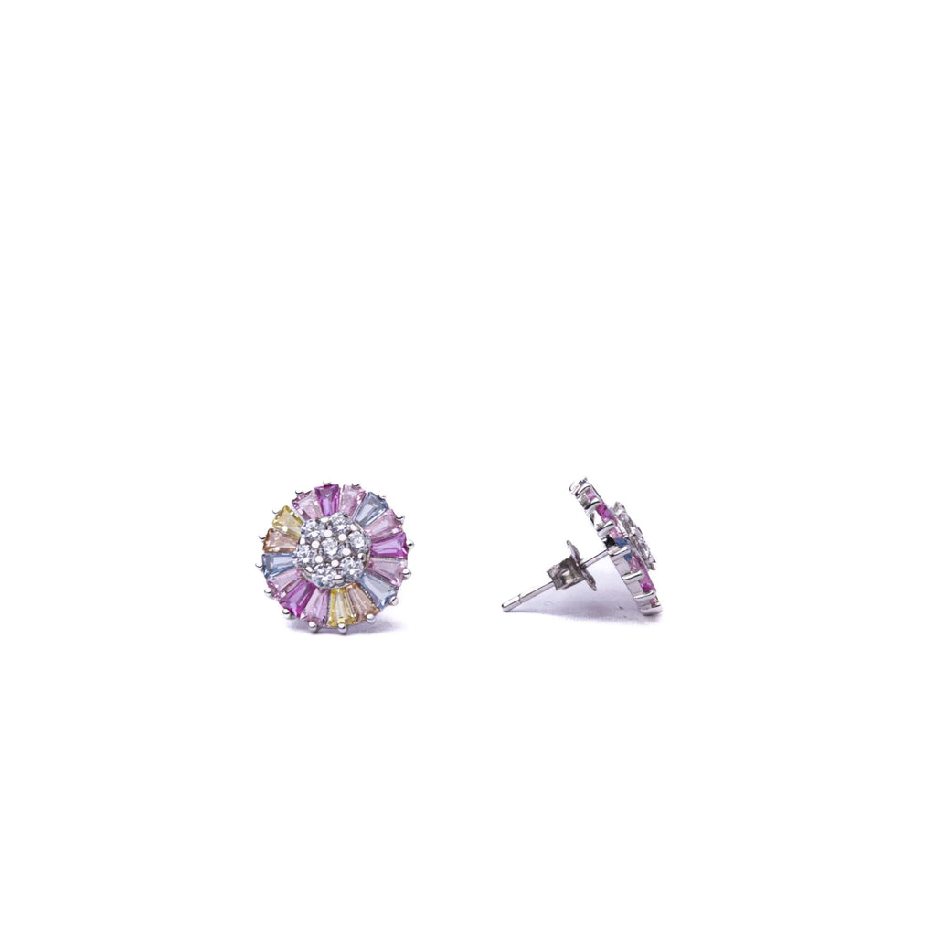 Alizia Multicolor Flower Stud Earrings