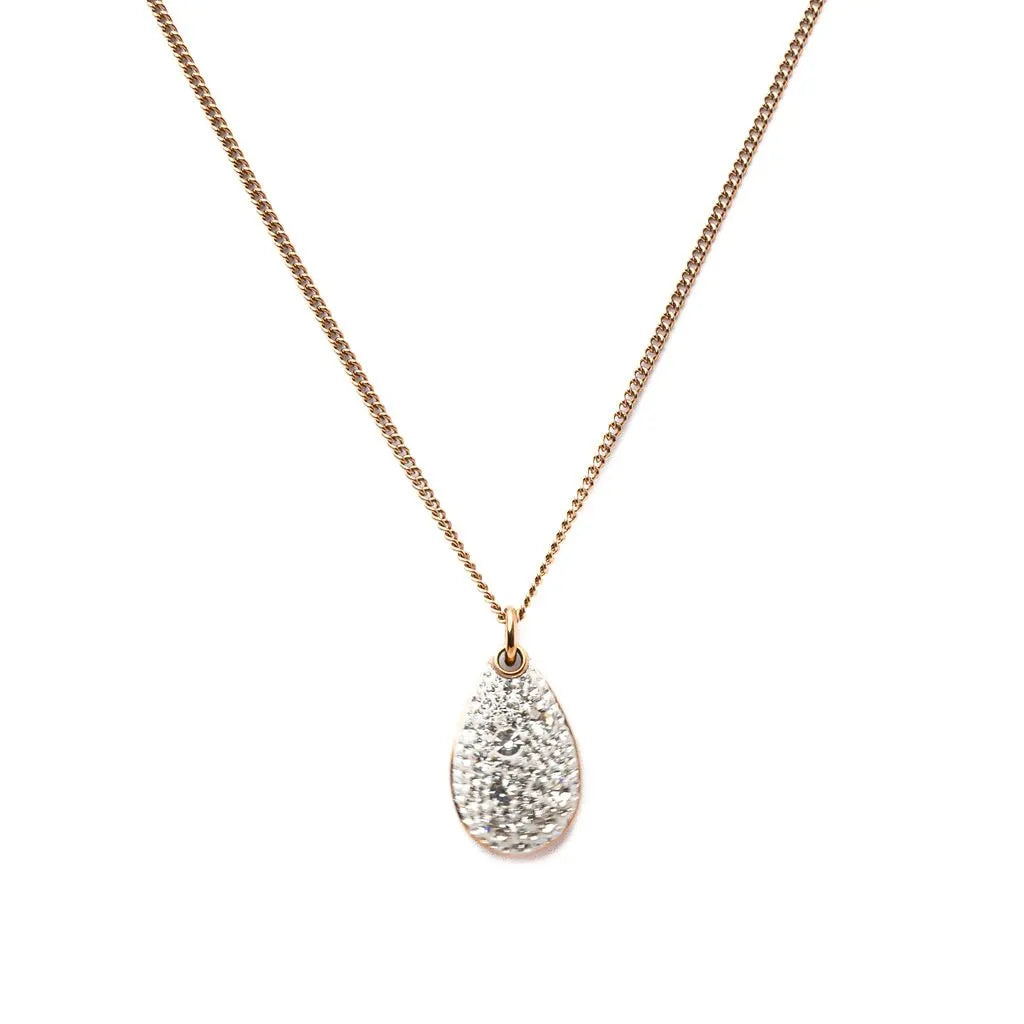 Alizia Big Crystal Pear Short Necklace