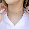 Alizia Rectangle Stoned Necklace