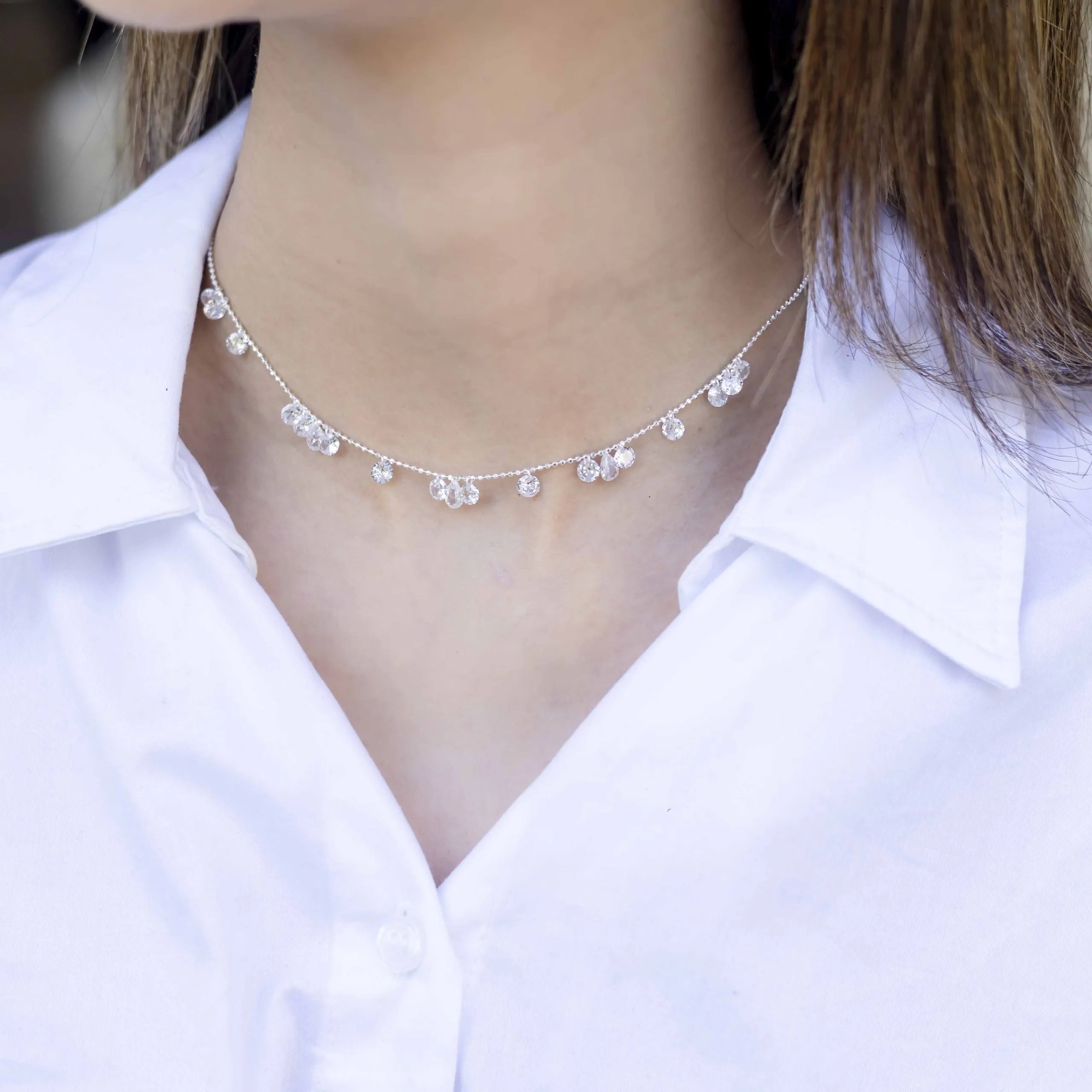 Alizia Drop Stones Necklace