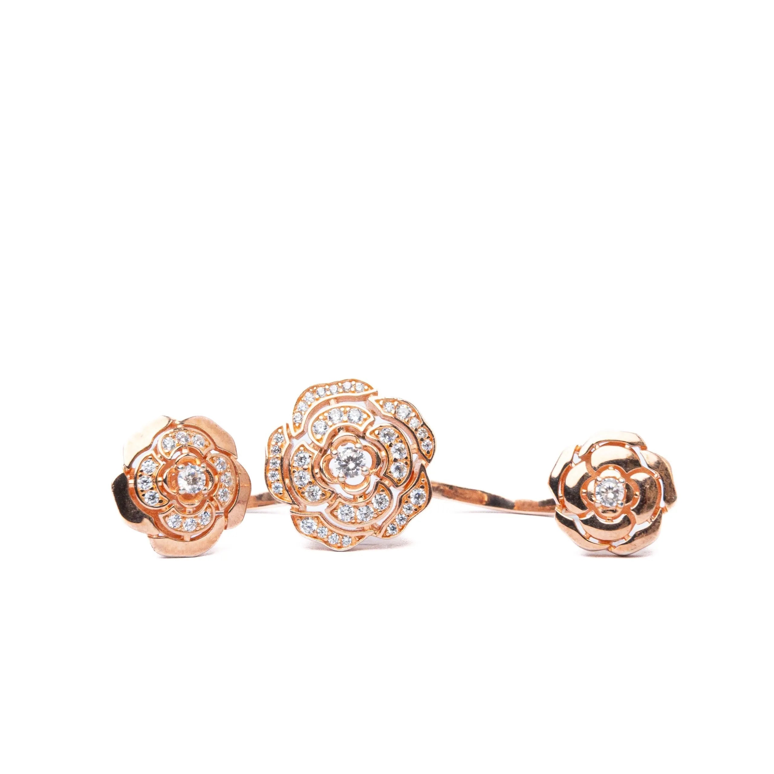 Alizia Double Open Rose Ring