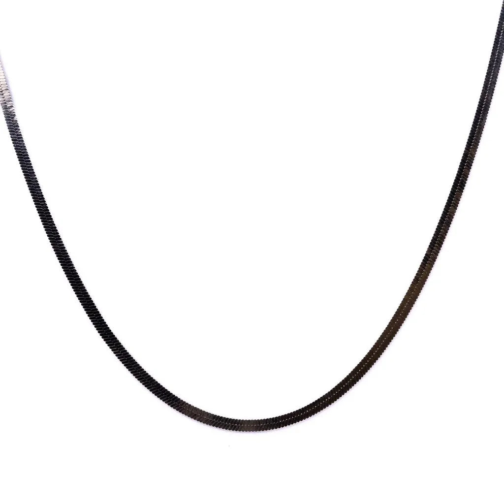 Alizia Flat Plain Short Necklace