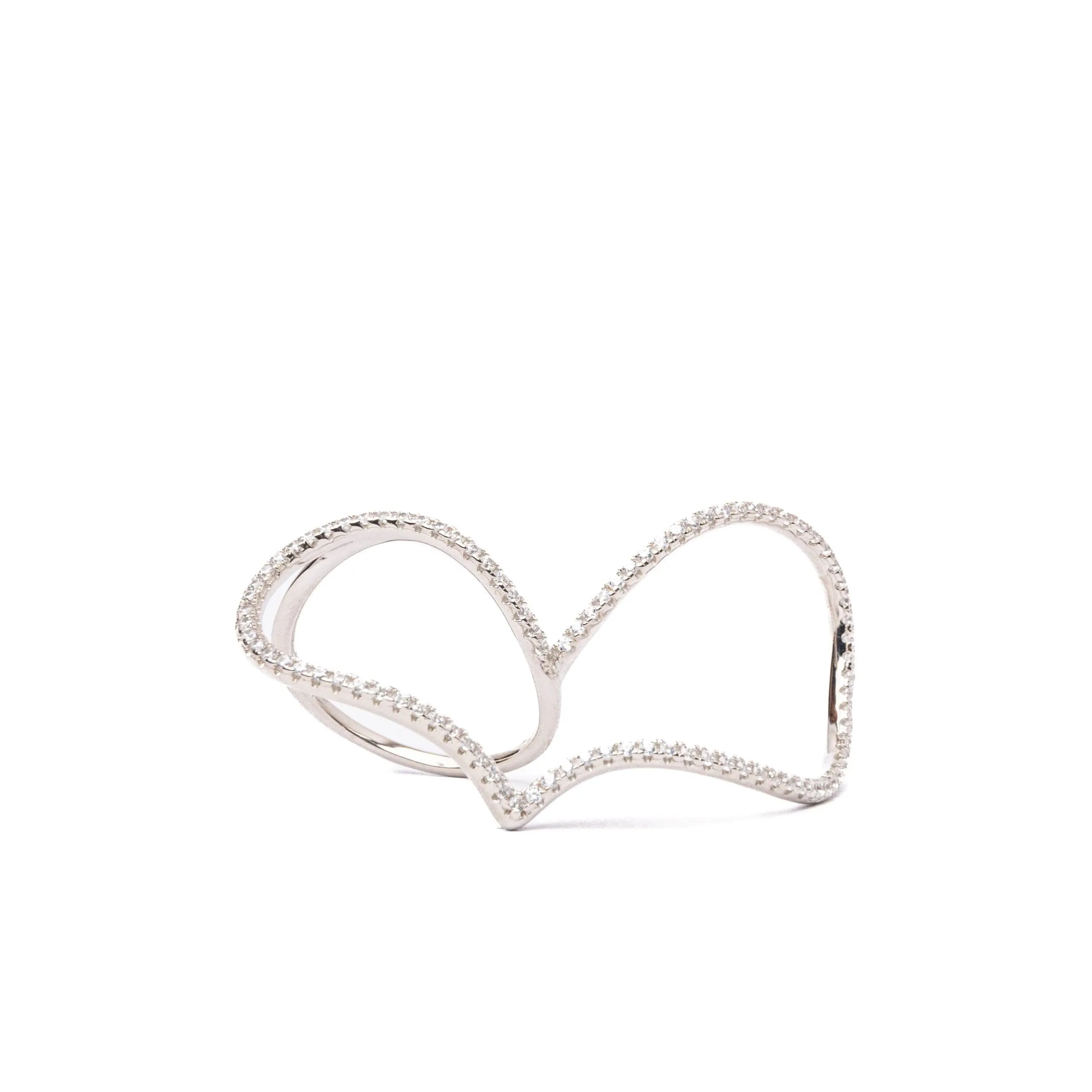 Alizia Double Heart Ring