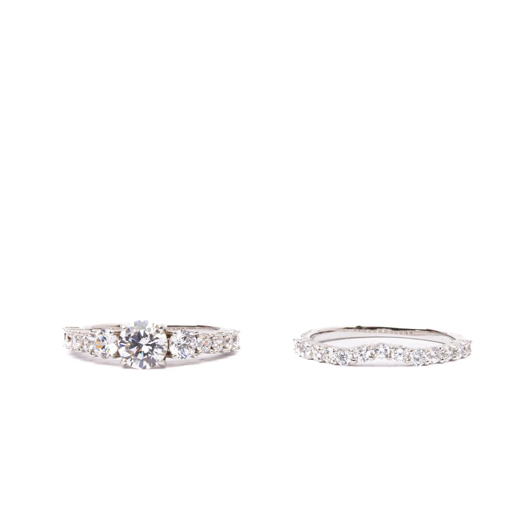 Alizia Ring with Pave Band Ring