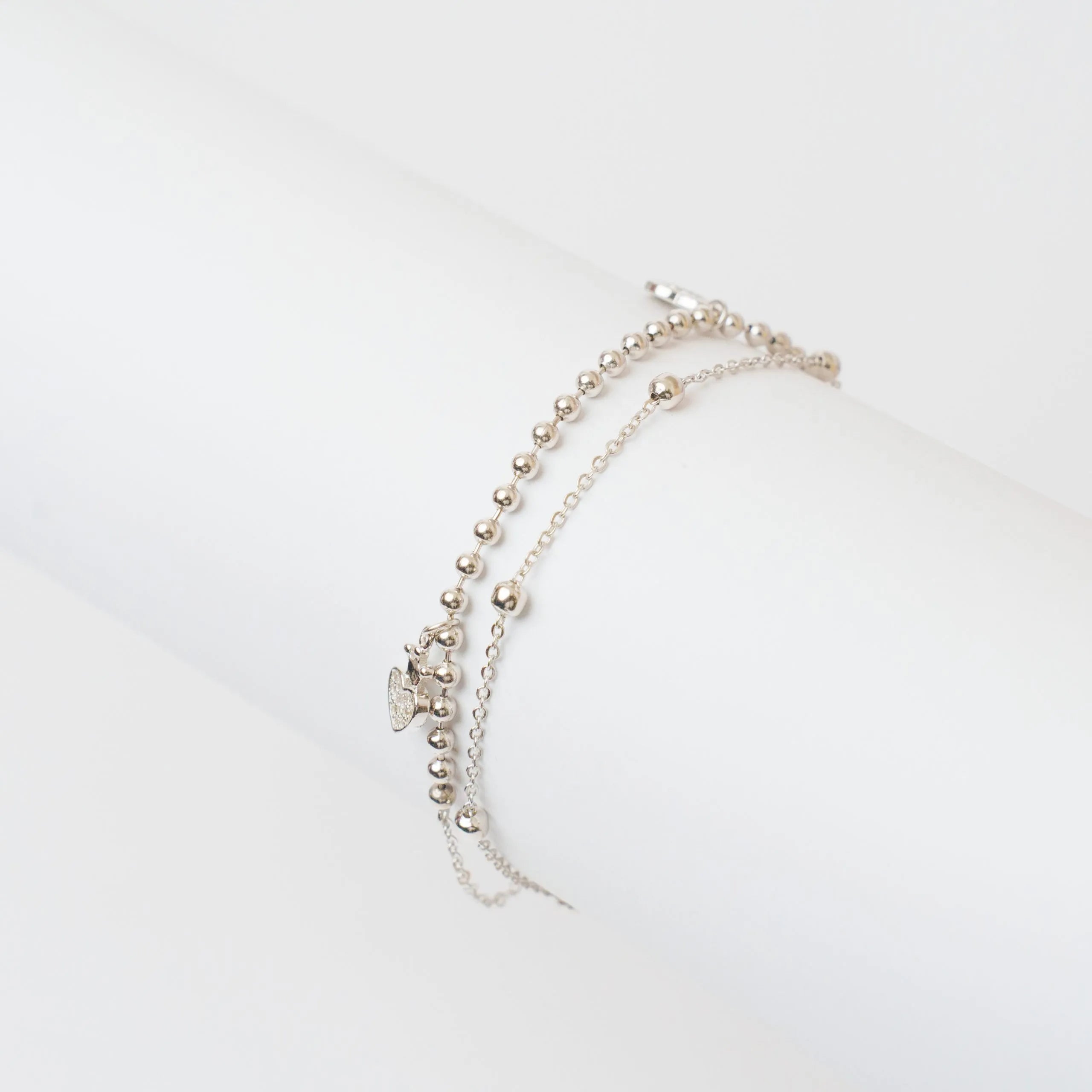 Alizia Heart Charms Anklet