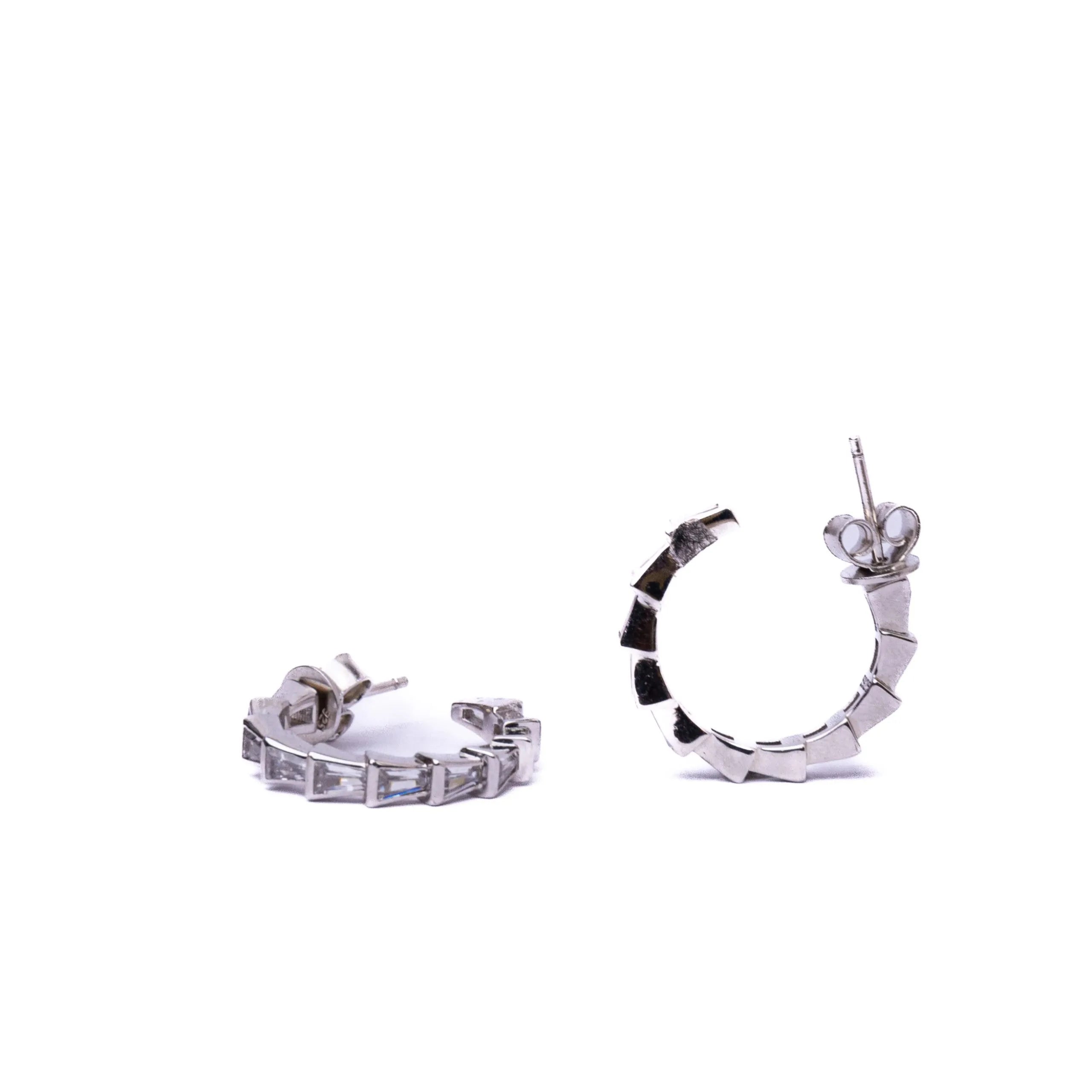 Alizia Single Serpent Hooped Earrings