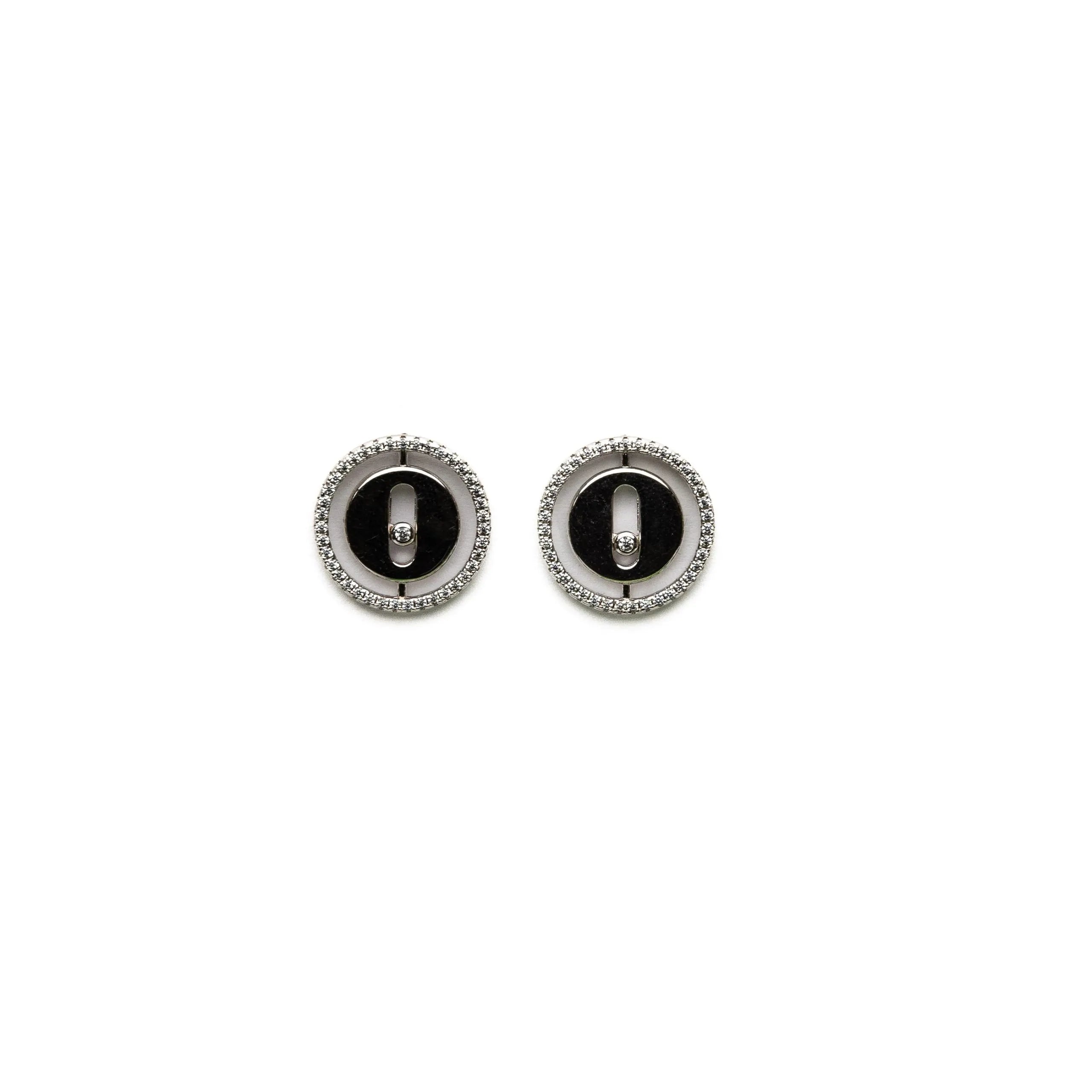 Alizia Messika Circle Halo Stud Earrings