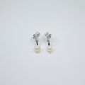 Alizia Heart Pearl Drop Earrings